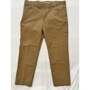 Carhartt Relaxed Fit Pants Mens 44x32 Brown Canvas Workwear Utility